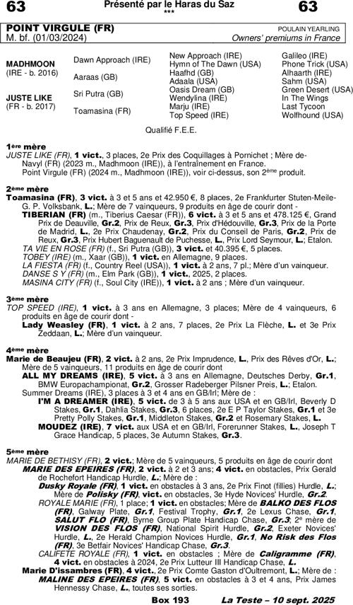 Miniature pedigree